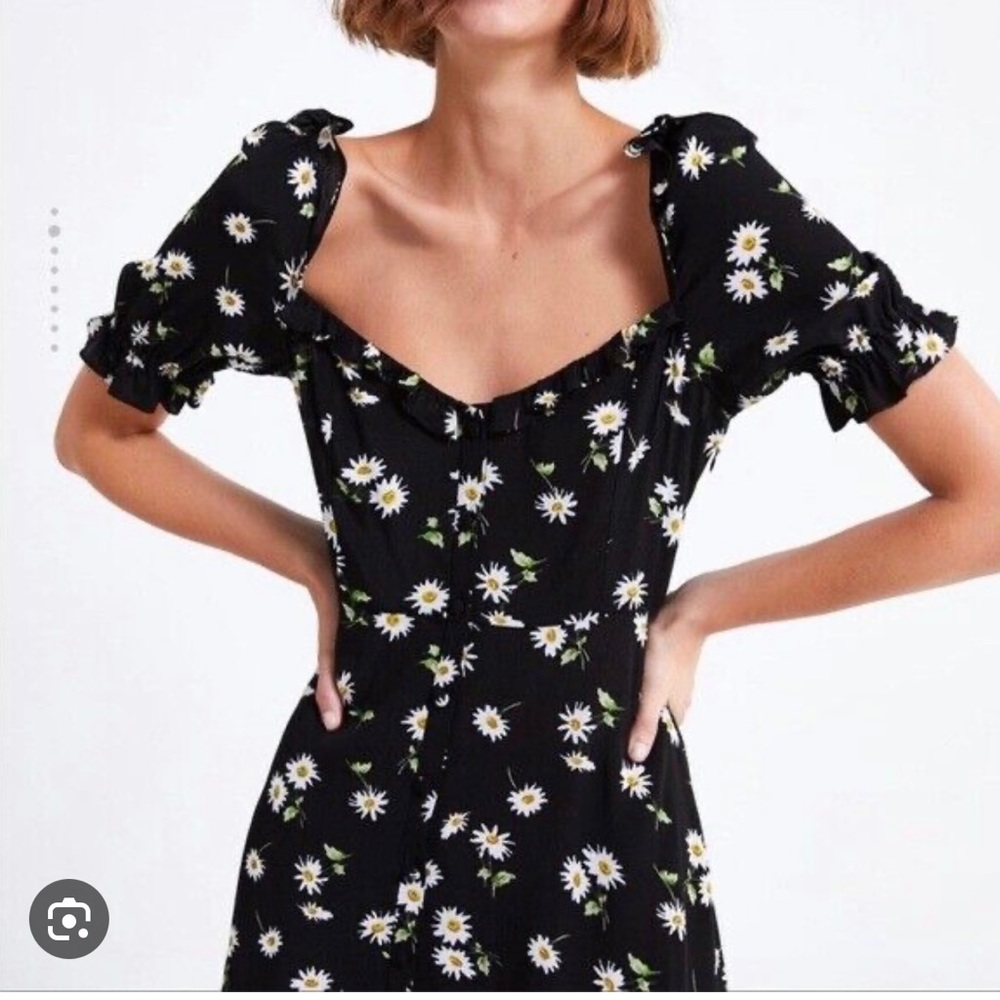Zara cute summer daisy dress L